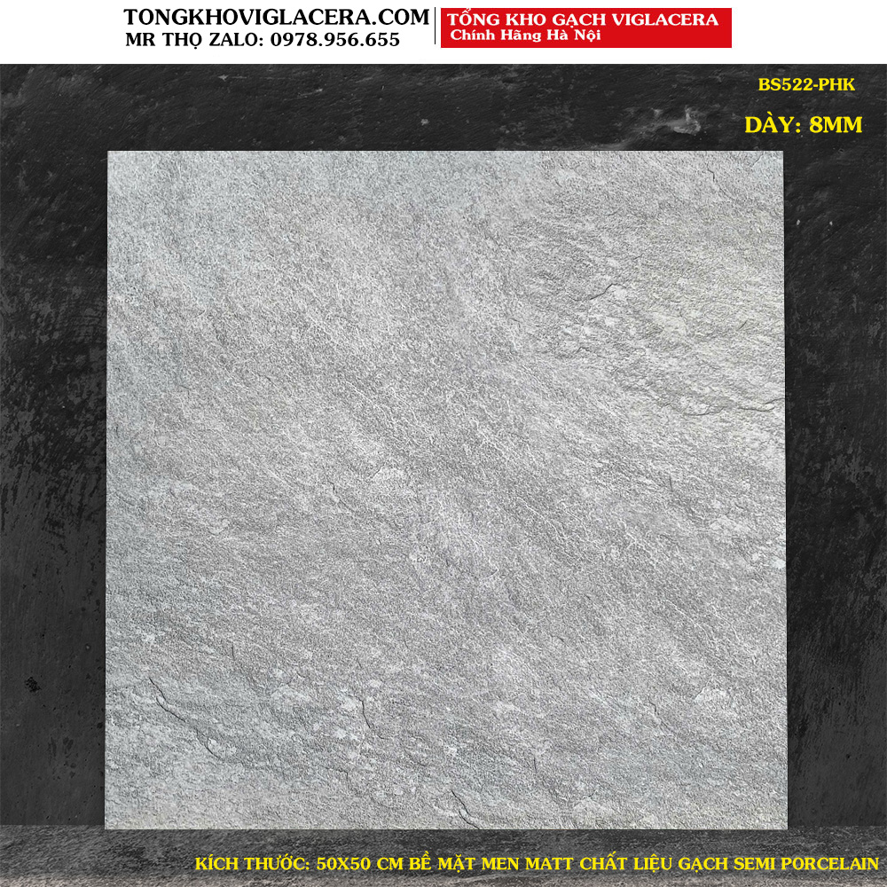 Gạch lát sân 50x50 Viglacera BS522 Loại A1